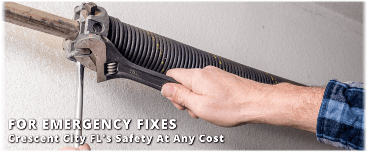 Broken Garage Door Spring Crescent City FL